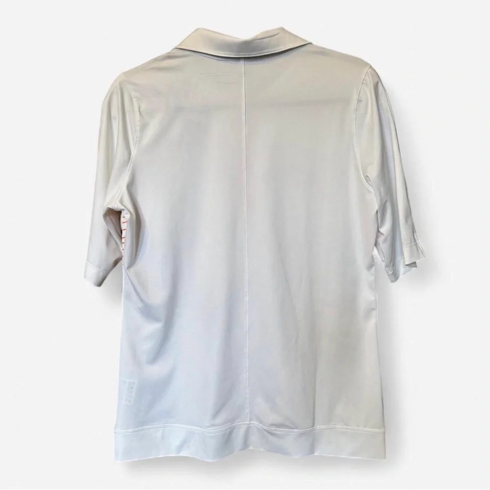 Nike Golf Orange and White‎ Dri-Fit Top Large Like New